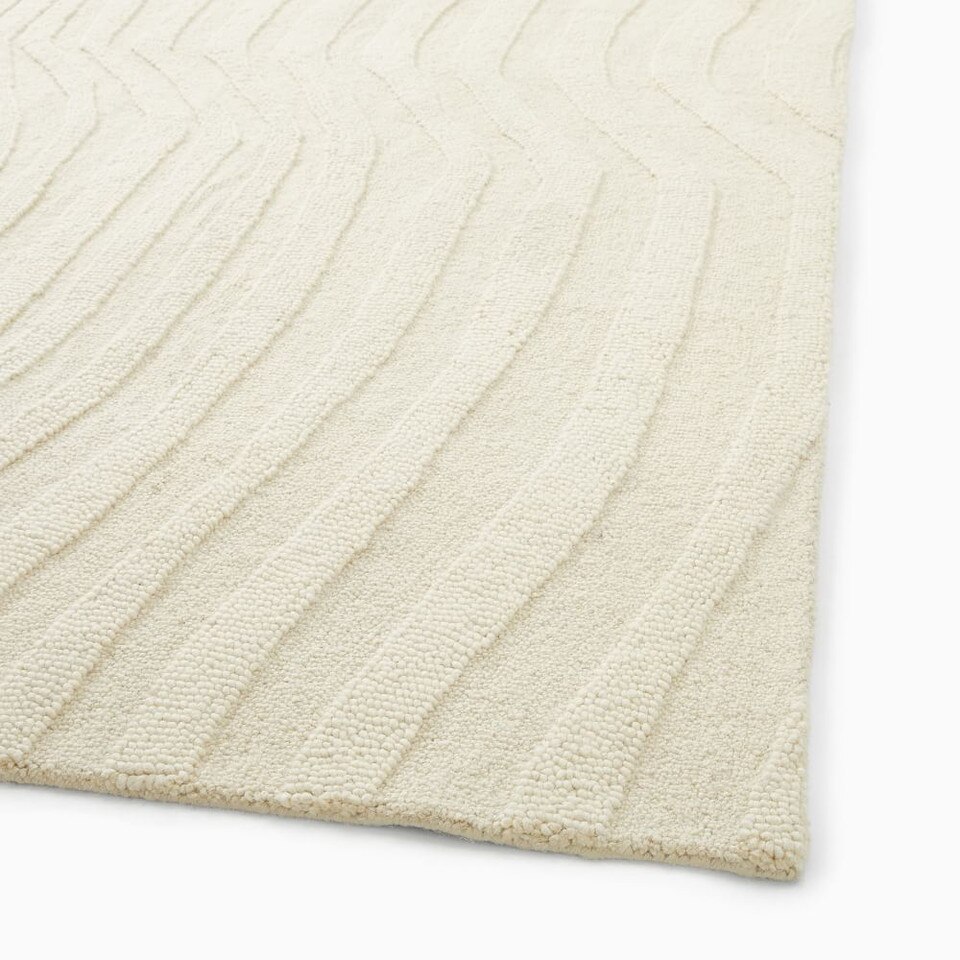 Textured Waves Rug West Elm UK